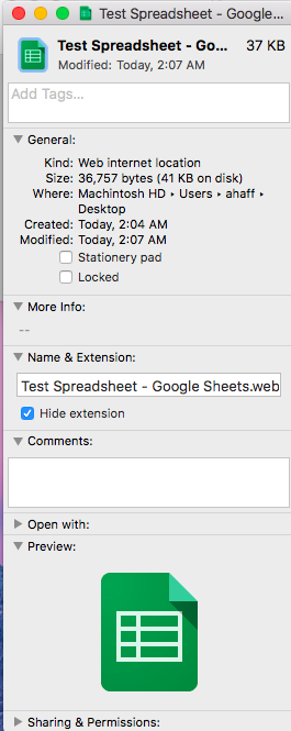 google sheets for mac desktop