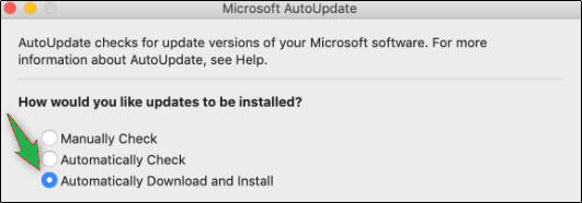 manually download updates for office on mac